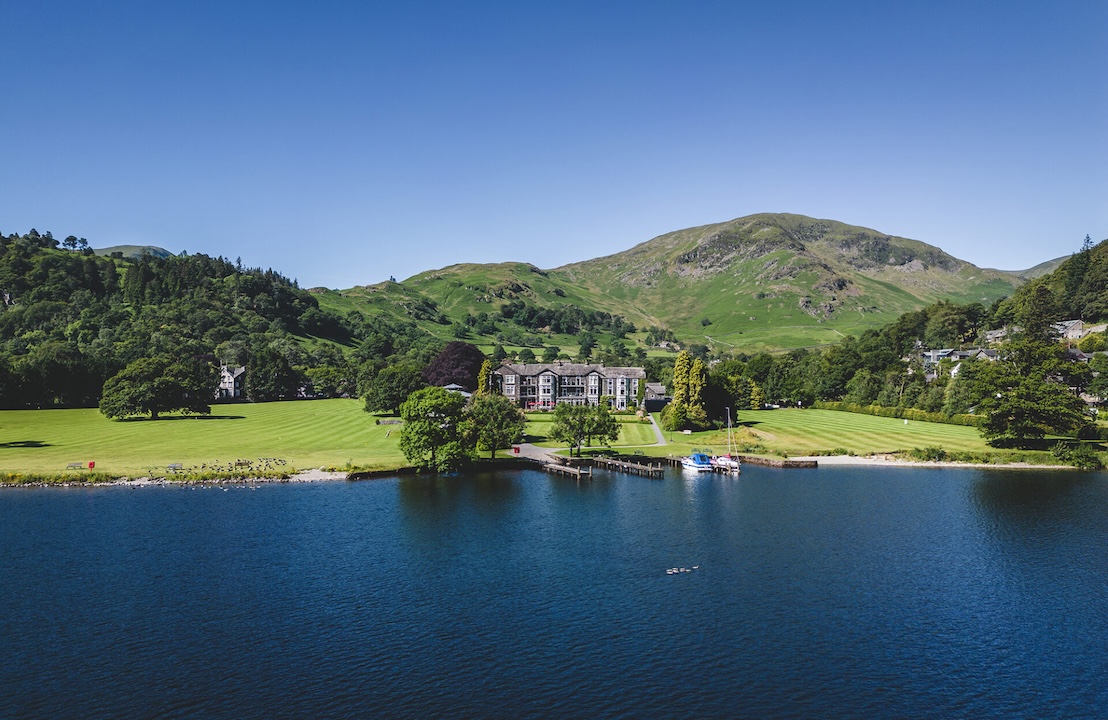 The Inn On The Lake Ullswater viewed from the Lake